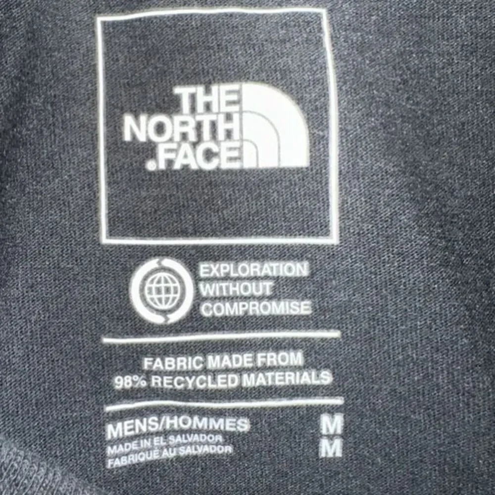 The North Face Box NSE Long Sleeve Graphic Tee Men’s Medium Blue/White Mountain